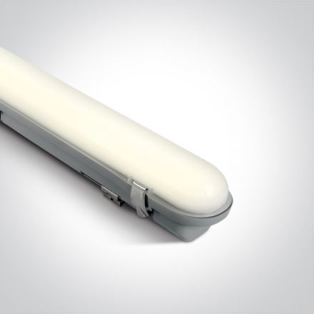 Φωτιστικό LED 30W 4000K Emergency 3Hrs 120cm PC Γκρι IP65 230V