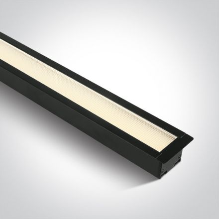 Χωνευτό Γραμμικό Φωτιστικό 40W 3000K 230V Μαύρο UGR19