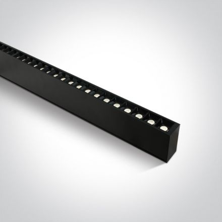 Γραμμικό Προφίλ Με Spot LED 40W 4000K 230V 34° Μαύρο Dark Light