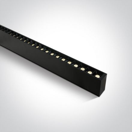 Γραμμικό Προφίλ Με Spot LED 40W 3000K 230V 34° Μαύρο Dark Light