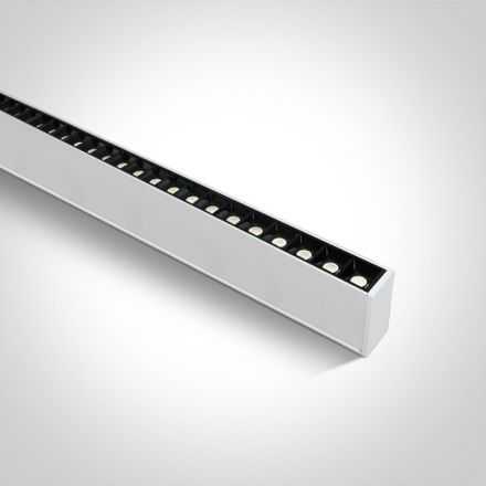 Γραμμικό Προφίλ Με Spot LED 40W 4000K 230V 34° Λευκό Dark Light