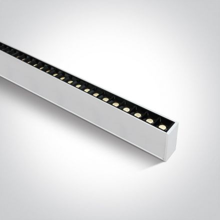 Γραμμικό Προφίλ Με Spot LED 40W 3000K 230V 34° Λευκό Dark Light