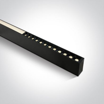 Γραμμικό Φωτιστικό LED 40W 3000K 230V 34° Μαύρο UGR19 120cm