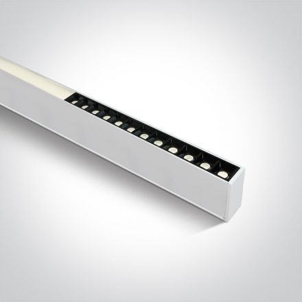 Γραμμικό Φωτιστικό LED 40W 4000K 230V 34° Λευκό UGR19 120cm