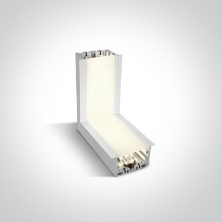 Χωνευτό Γραμμικό Φωτιστικό Ceiling to Wall 10W 4000K 230V Λευκό
