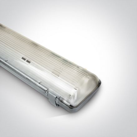 Φωτιστικό LED 2xT8 120cm Γκρι IP65 100-240V PC
