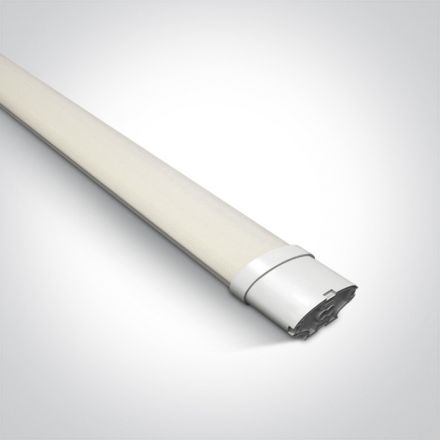 Γραμμικό Φωτιστικό Συνδεόμενο LED 36W 6000K 120cm PC Λευκό IP65 100-240V