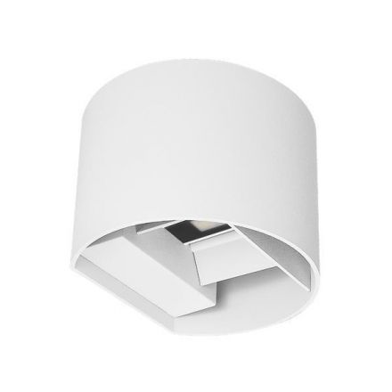 ARTE ILLUMINA Απλίκα Τοίχου Αλουμινίου Λευκή 10w 3CCT 135*120*100mm ME GLASS DIFUSER