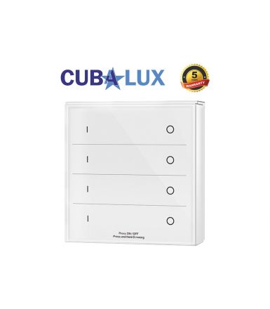 Cubalux Διακόπτης Dimming RF Simlicity 4 Θέσεων με Μπαταρία 