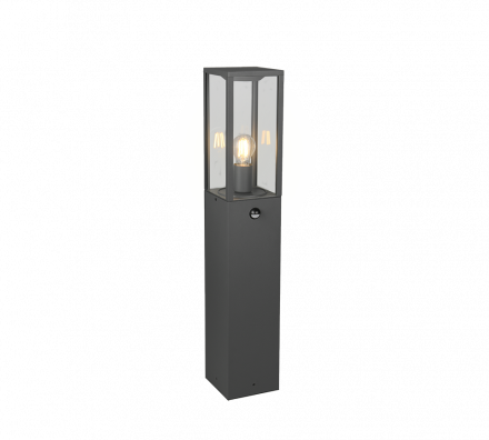 Trio Lighting Φωτιστικό Κήπου LED 1xE27 Αισθητήρας Κίνησης GARONNE Ανθρακί IP44