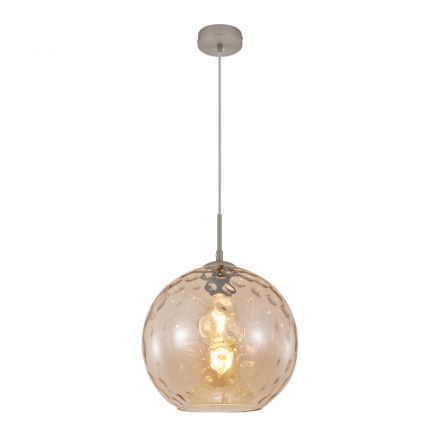 InLight Κρεμαστό Φωτιστικό Μελί Γυαλί 1xE27 D:30cm (4039-A-Amber)