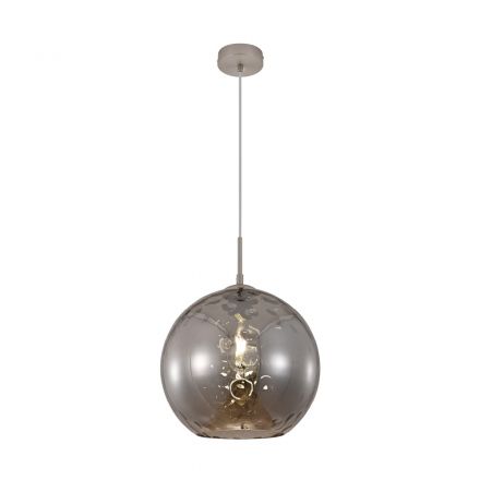 InLight Κρεμαστό Φωτιστικό Φιμέ Γυαλί 1xE27 D:30cm (4039-A-Fime)