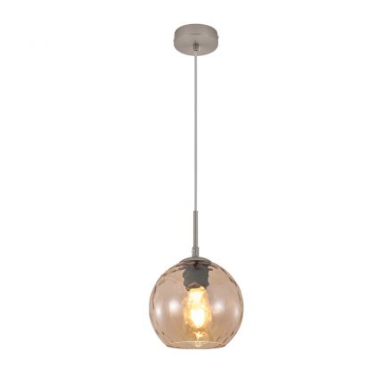 InLight Κρεμαστό Φωτιστικό Μελί Γυαλί 1xE27 D:18cm (4039-B-Amber)