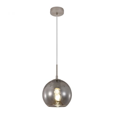 InLight Κρεμαστό Φωτιστικό Φιμέ Γυαλί 1xE27 D:18cm (4039-B-Fime)