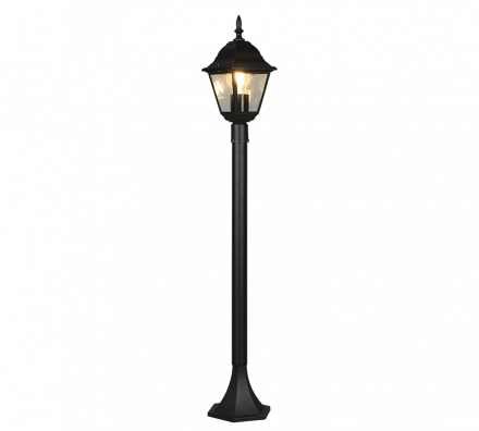Trio Lighting Φωτιστικό Κολώνα LED 1xE27 LIVENZA Μαύρο Ματ IP44 100cm