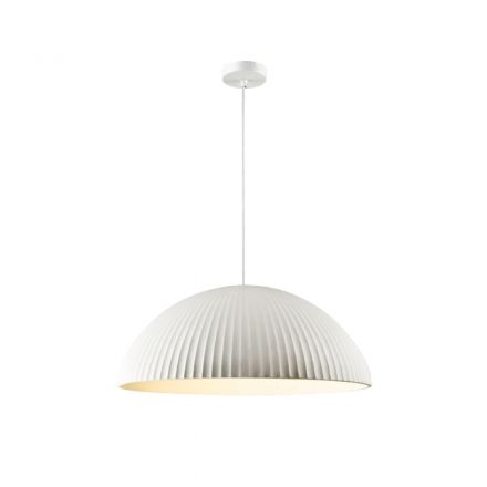 Inlight Κρεμαστό Φωτιστικό Λευκό Γύψο 1xE27 D:60cm (4063-White)