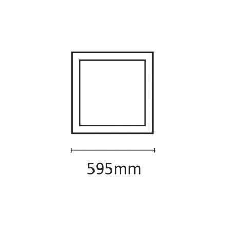 InLight LED Panel 48watt Τετράγωνο 4000Κ Φυσικό Λευκό (2.48.01.2)