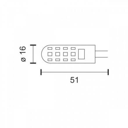 Λαμπτήρας LED 12V G4 5.5W 4000K