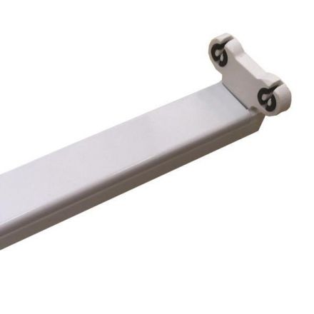 Φωτιστικό Μεταλλικο Κενο Slim Για LED Tube 2Χ1,50M