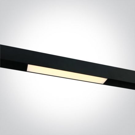 Γραμμικό Φωτιστικό Ράγας LED 15W 3000K Αλουμίνιο Μαύρο
