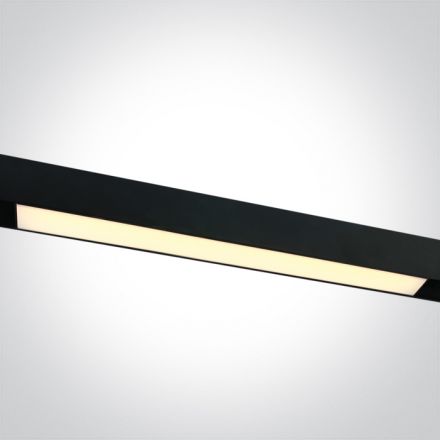 Γραμμικό Φωτιστικό Ράγας LED 25W 3000K Αλουμίνιο Μαύρο