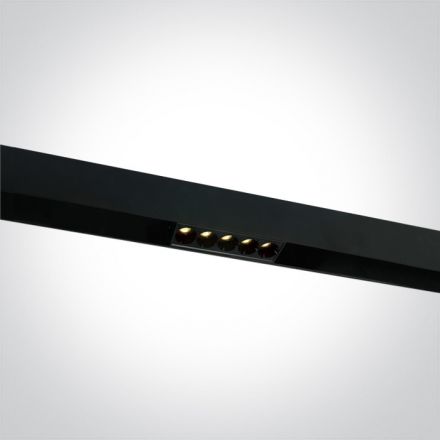 Μαγνητικό Γραμμικό Φωτιστικό Ράγας LED 12W 3000K Αλουμίνιο Μαύρο Dark Light