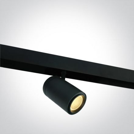 Μαγνητικό Spot Ράγας Ball LED 30W 3000K Αλουμίνιο Μαύρο Ρυθμιζόμενο