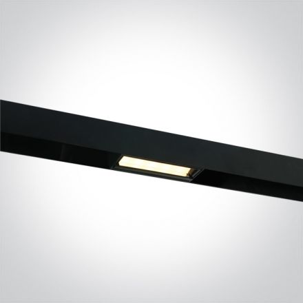 One Light Γραμμικό Φωτιστικό Ράγας LED 12W 3000K Αλουμίνιο Μαύρο