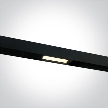 Γραμμικό Φωτιστικό Ράγας LED 12W 3000K Αλουμίνιο Μαύρο