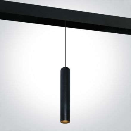 Μαγνητικό Κρεμαστό Φωτιστικό Ράγας LED 9W 3000K 48V Αλουμίνιο Μαύρο Dark Light