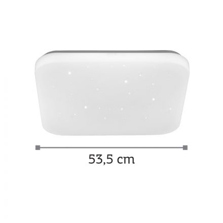 InLight Πλαφονιέρα οροφής από λευκό ακρυλικό (42163-Α-Λευκό)