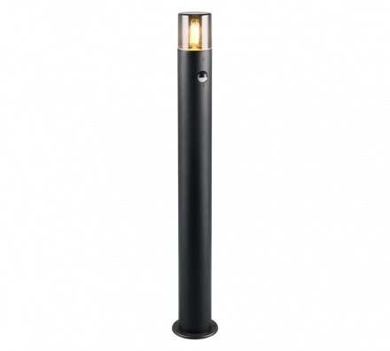 Trio Lighting Φωτιστικό Κήπου LED 1xE27 Αισθητήρας Κίνησης HOOSIC Μαύρο Ματ IP44 80cm