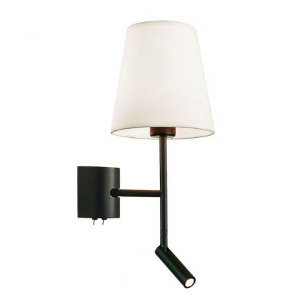Απλίκα LED 3W+1xE27 Sonia Μαύρη