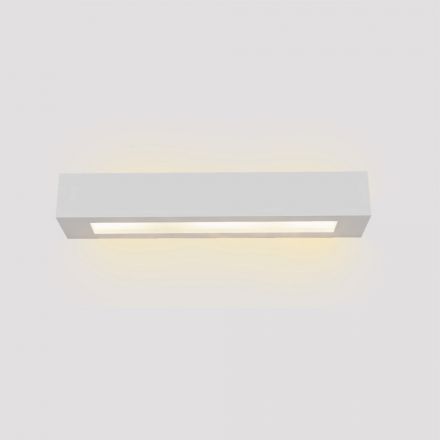 Inlight Επιτοίχιο Φωτιστικό Λευκό Γύψο 2xE14 D:45cm (43049-A-White)
