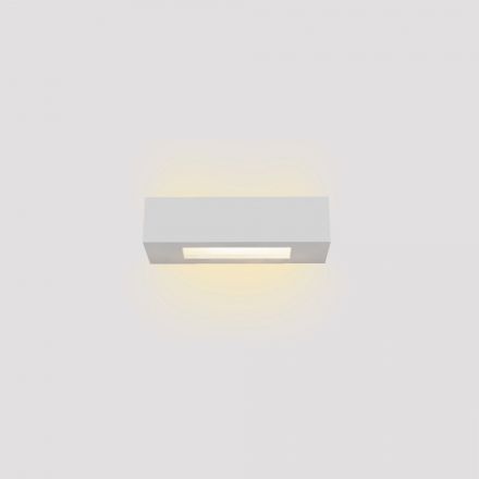 Inlight Επιτοίχιο Φωτιστικό Λευκό Γύψο 1xE14 D:22cm (43049-C-White)