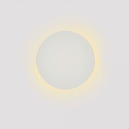 Inlight Επιτοίχιο Φωτιστικό Λευκό Γύψο LED 8W 3000K D:25cm (43052-White)