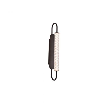 InLight Επιτοίχιο Φωτιστικό LED 12W 3CCT Μαύρο Μέταλλο και Ακρυλικό D:12x50cm (43056-Black)