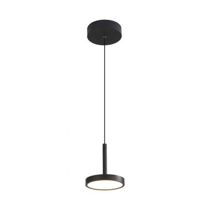Κρεμαστό Φωτιστικό LED 9W Μεταλλικό Μαύρο Ø12 Eden