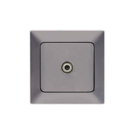 Πρίζα ΤV F Connector Γραφίτης NEAD
