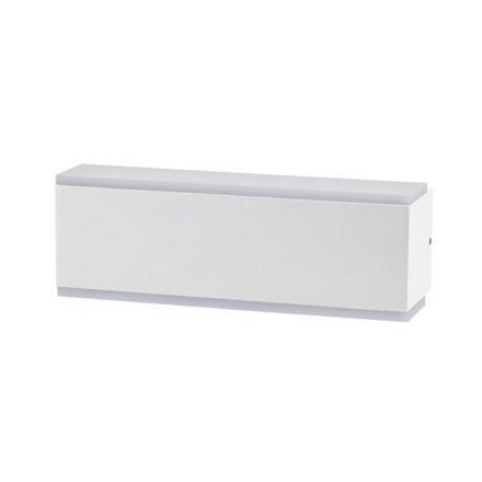Απλίκα Τοίχου UP-DOWN Αλουμινίου LED 10W Λευκή 