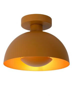 SIEMON - Flush Φωτιστικό Οροφής - Ø 25 cm - 1xE27 - Ocher Yellow
