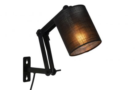 TAMPA - Επίτοιχο Φωτιστικό - Ø 12 cm - 1xE27 - Black