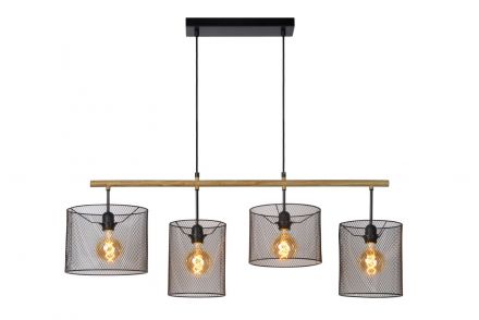 BASKETT - Κρεμαστό Φωτιστικό - 4xE27 - Black