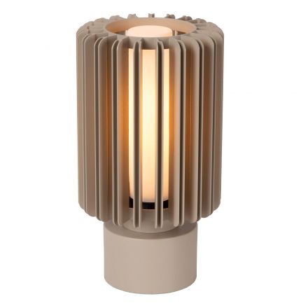 Επιτραπέζιο Φωτιστικό Ø15cm LAMBRES E27 Taupe