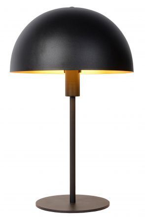 SIEMON - Επιτραπέζιο Φωτιστικό - Ø 25 cm - 1xE14 - Black