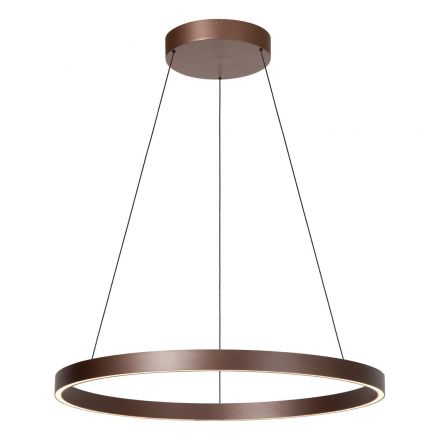 LIANE Κρεμαστό Φωτιστικό Ø80cm LED Dim CCT Καφέ Σκουριά Vibes