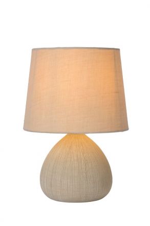 RAMZI - Επιτραπέζιο Φωτιστικό - Ø 18 cm - 1xE14 - Cream