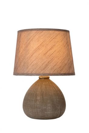RAMZI - Επιτραπέζιο Φωτιστικό - Ø 18 cm - 1xE14 - Brown