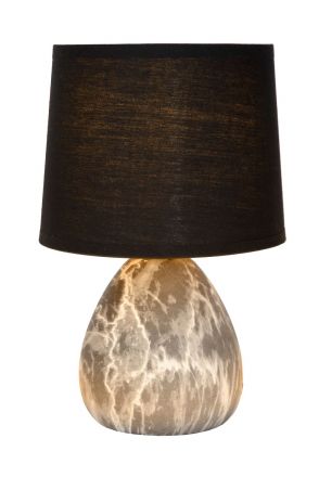 MARMO - Επιτραπέζιο Φωτιστικό - Ø 16 cm - 1xE14 - Black