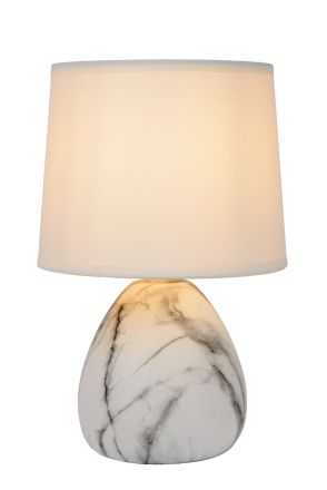 MARMO - Επιτραπέζιο Φωτιστικό - Ø 16 cm - 1xE14 - White